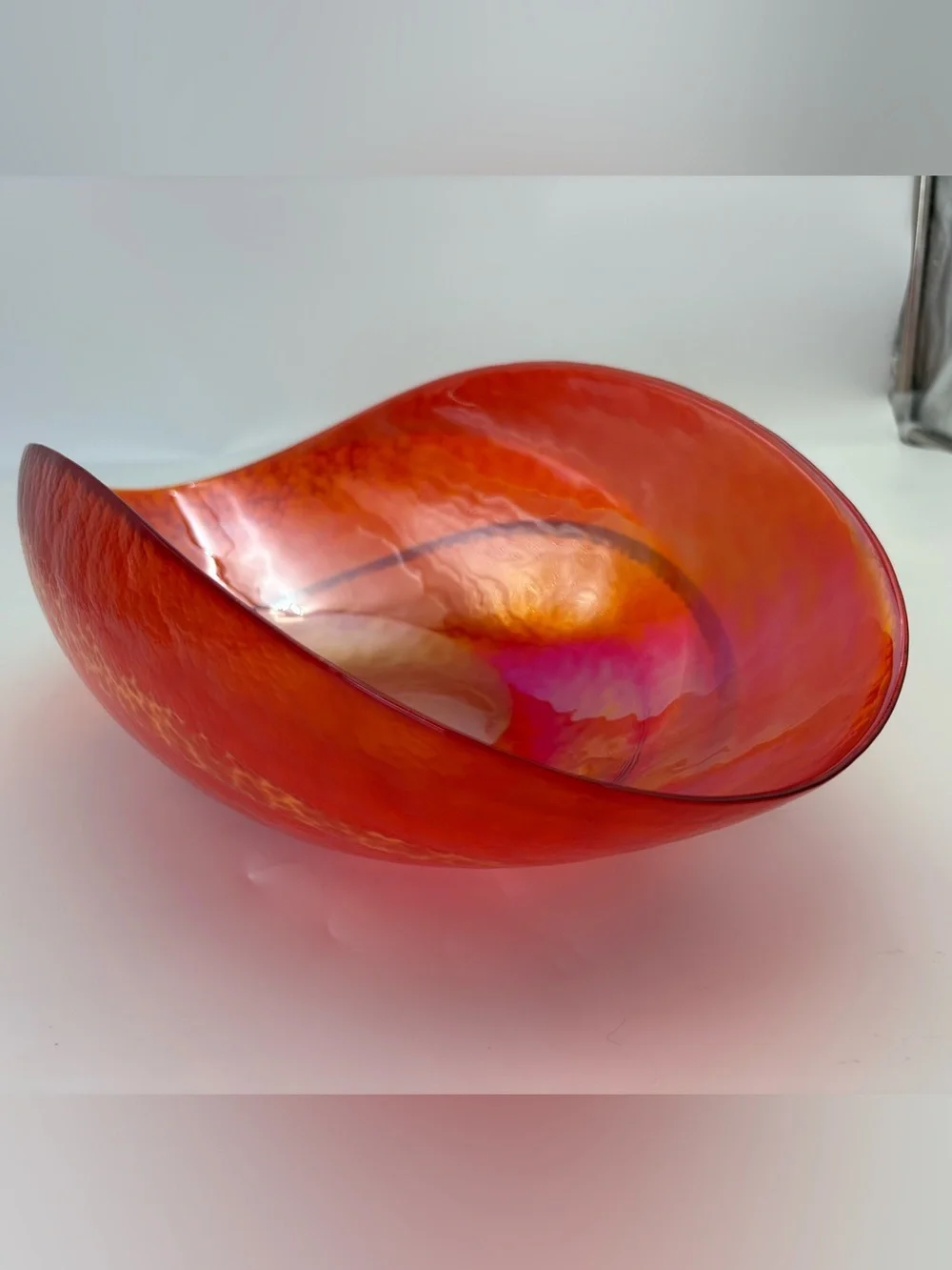 Large Murano Glass Sunset Bowl Crate & Barrel - Made in Italy